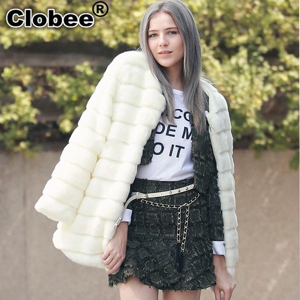 

manteau femme hiver casaco feminino girl faux fur coat jackets pink fur outerwear lady winter jacket furry 7xl 6xl, Black