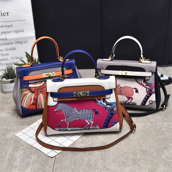 

women handbag contrasting colours one shoulder bag cross body bag fashion 4colors ph-cfy20060411