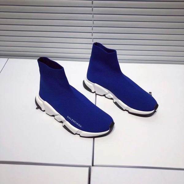 

original 1: 1 luxury fashion platform men and women shoes wild vintage stretch socks boots casual sports shoes tide shoes 05, Black