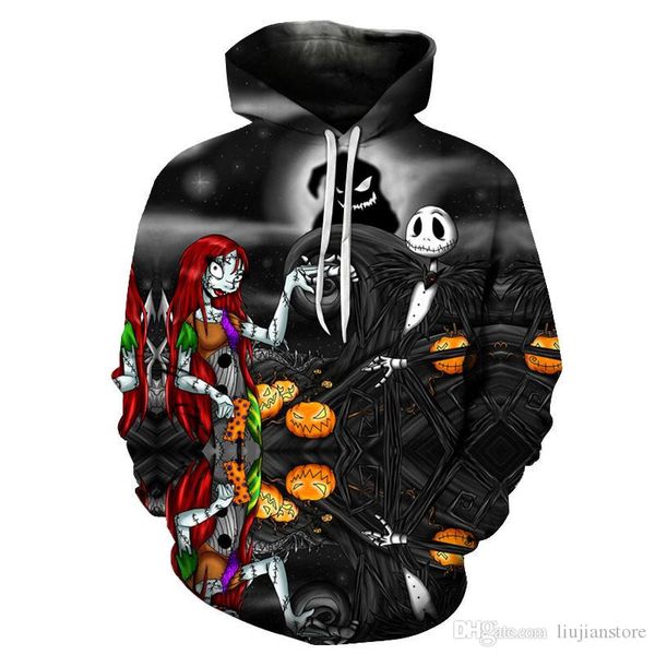 ллођин 3d digital printed оловки мод оени ваки mens  капоном оп поведневнй  Black