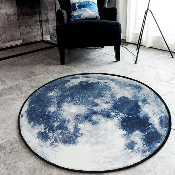 

planet plush floor rug round area carpet for living room bedroom moon earth sun mats home textile decor rugs 60/80/100/120/150cm