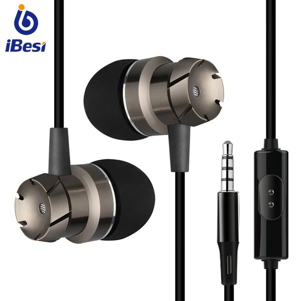 

professional metal headphone in ear wired earphone 3.5mm heavy bass sound quality music sport headset for iphone xiaomi lowest price