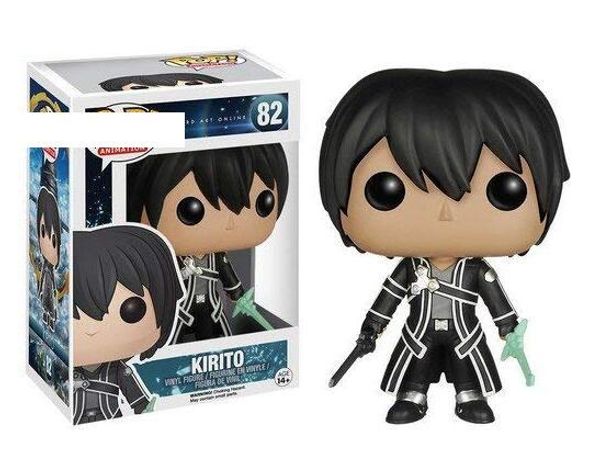 

xmas gift funko pop kirito 82 action anime figure toy for kids office doll car decoration toys 2020 new arrival