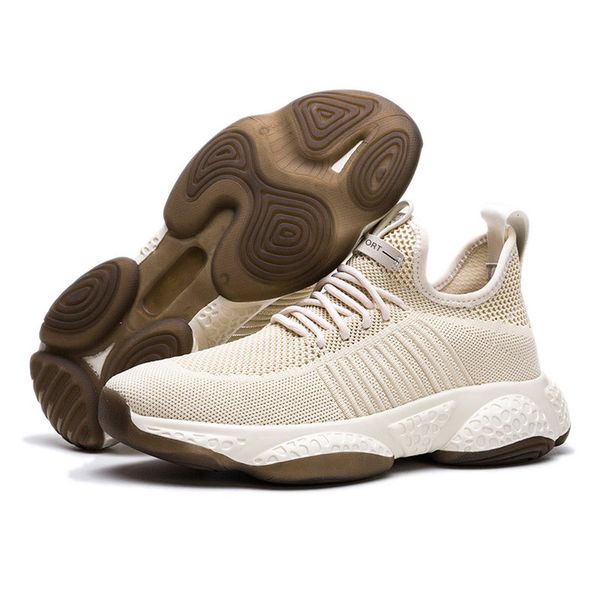 

men casual shoes fashion sneakers thick bottom sneakers comfortable breathable men walking shoes zapatos hombre trend, Black