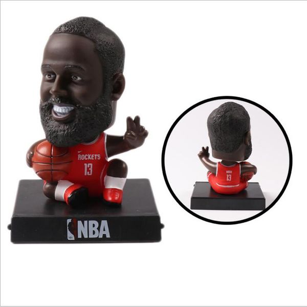 

q version basketball star handmade dolls shake head doll car accessories