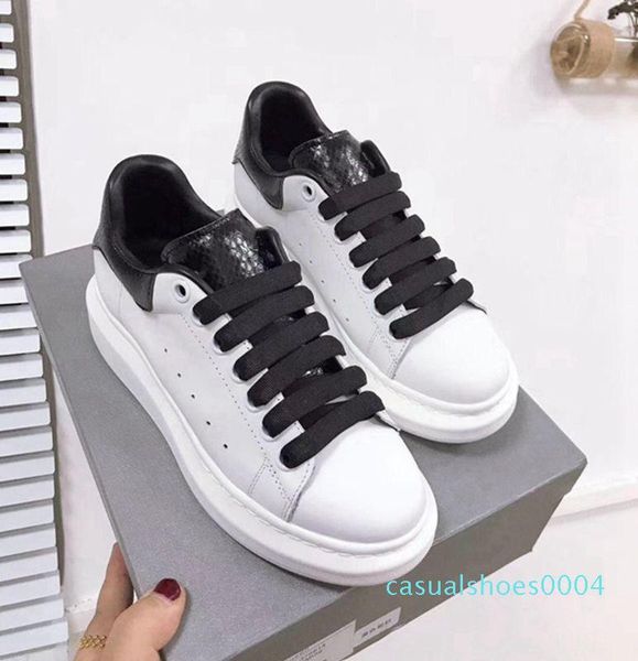 

season designer shoe fashion luxury women shoes men's leather lace up platform oversized sole sneakers white black casual shoes ac04