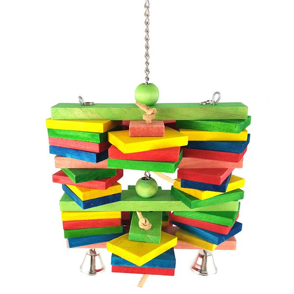 

tuba parrot colour wood toys bird toys parrot gnaw toys color random collocation