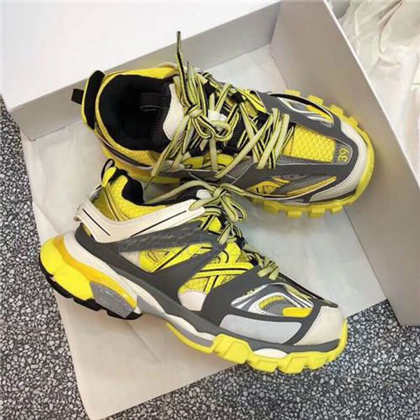 

2019 release 3.0 tess paris track men gomma maille black for women triple s clunky sneaker running shoes designer dad shoes