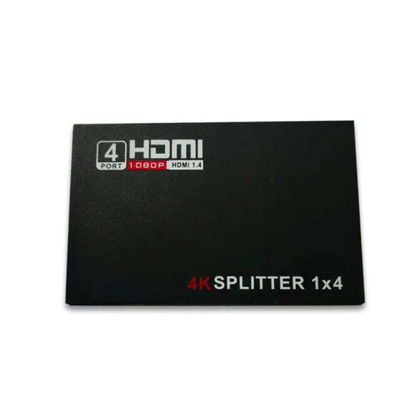 

full hd high speed hdmi splitter repeater amplifier 1080p 4k 3d female switch box 1x4 port for pc dvd hdtv ps3 xbox uk/us plug