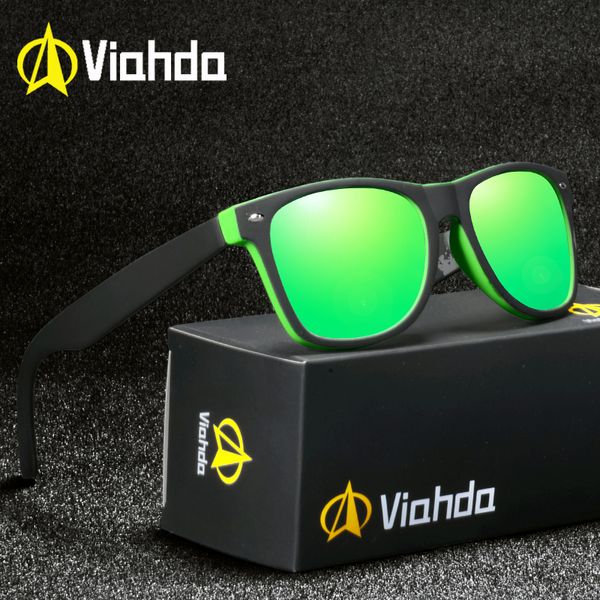 

бренд viahda поляризованные солнцезащитные очки мужчины вождения солнцезащитные очки для женщин горячая продажа качество очки очки мужчины g, White;black