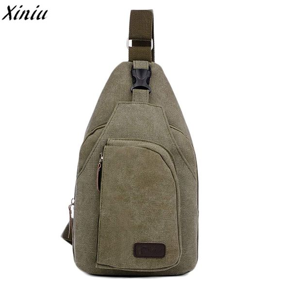 

mens casual canvas unbalance backpack crossbody shoulder bag chest bag pouch shoulder bags sling new