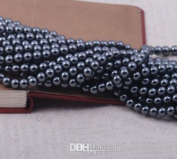 

8mm 10mm 200pcs/lot silver gold plated multicolor hematite round bead beads loose ball bead crystal findings good