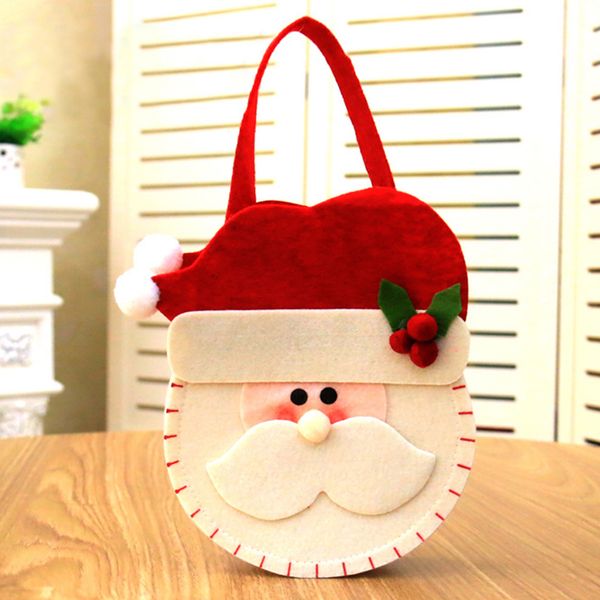 

christmas candy bags cartoon snowman/santa claus/deer pattern gift handbag xmas decor