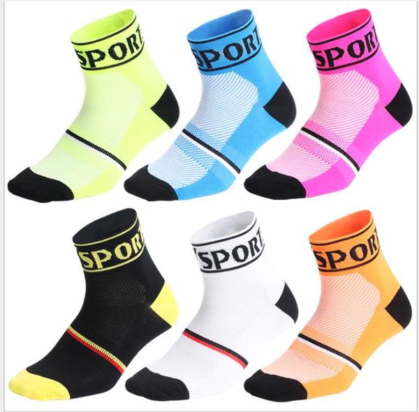 

bicycle tube socks breathable pressure sweat-absorbent wear basketball running men and women socks, Black