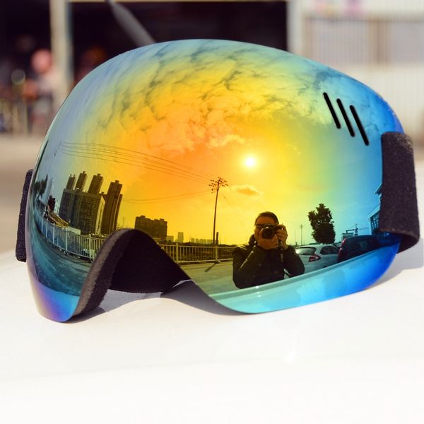 

cool ski goggles ski snowboard goggles anti-fog uv protection spherical lens frameless snow sports for men women