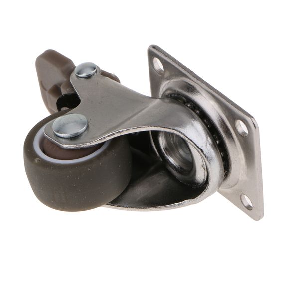 

heavy duty swivel bearing caster wheels rubber base with plate