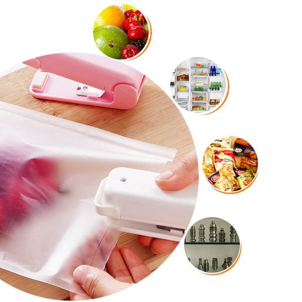 

1pcs mini heat sealing machine household portable impulse sealer seal packing plastic package sealer for food kitchen supplies