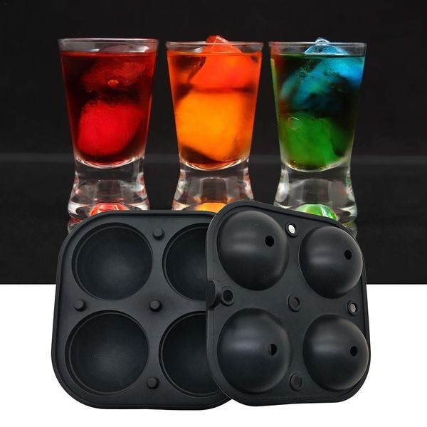 

waasoscon ice cream mold кубики силикон 4 отверстия шарик spheres виски tray maker мороженое инструменты