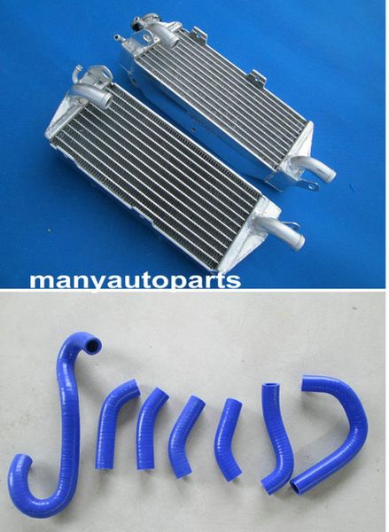

aluminum radiator for husqvarna ae/cr/wr/xc 400/430/500 1984-1988 hose blue new