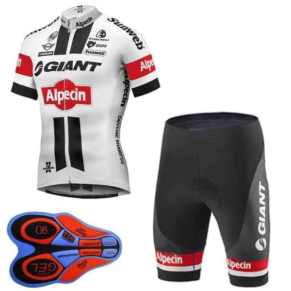 

2020 cycling jersey set giant short sleeves mtb bike clothing bicycle clothes summer outdoor sportswear bib shorts gel pad 100818y, Black;red