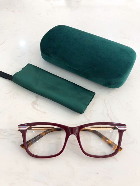 

2020 newarrival quality g05240 glasses frame plank+metal stripe temple 54-17-140 for prescription glasses full-set case wholesale