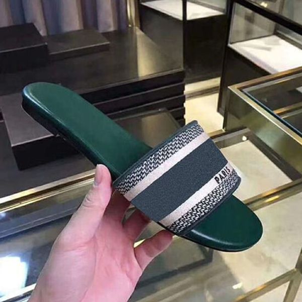 

quality designer women shoes designer slides sandals lady wedge sandals for women letter sandals classic designer woman beach shoes 35-41, Black