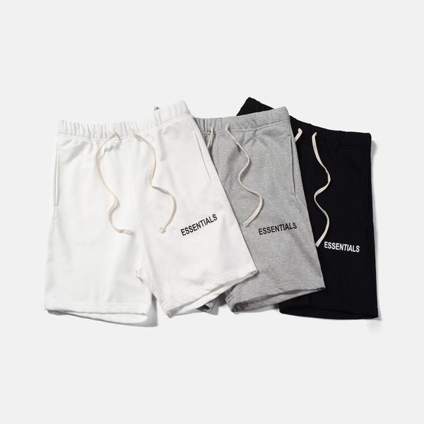 

2020 new qoolxcwear hip hop shorts streetwear essentials fog shorts men/women black/grey/white, White;black