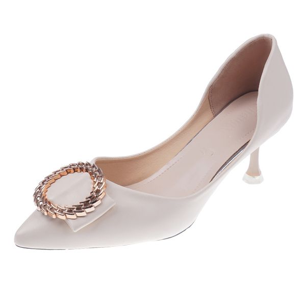 

spring autumn elegant offical ladies shoes women high heels female shoes women pumps solid pointed toe wedding shoes u14-29, Black