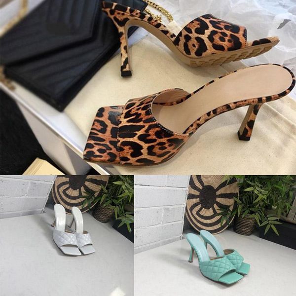 

women luxury designer padded sandals ladies fashion woven slippers wedding woman woven high heels, Black