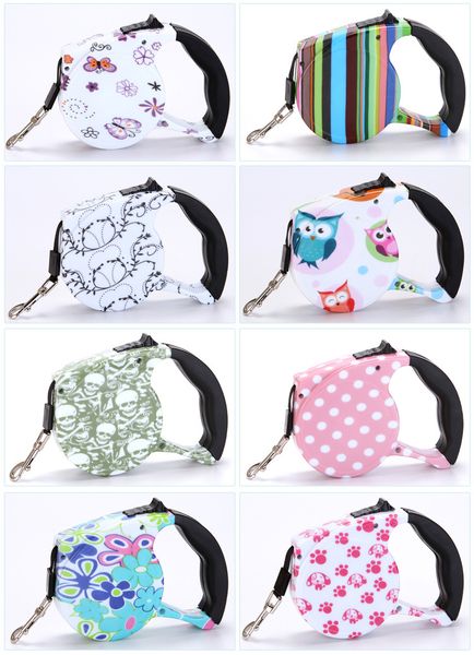 

5м выдвижные длинные поводки для собак и поводков для домашних животных кошки щенок поводок для поводка автоматические выдвижные ошейники дл