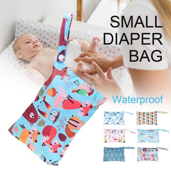

mini wet bag reusable for nursing menstrual pads waterptoof pul snap handle wetbag maternity diaper bag stroller bags