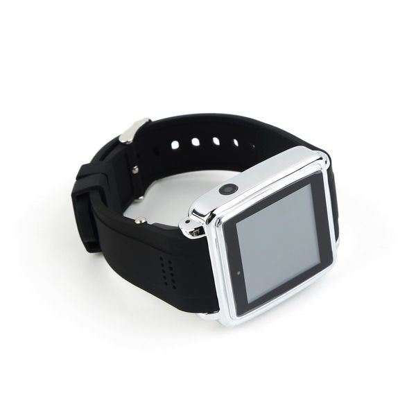 

mq588 touch screen bluetooth sync smart watch mini phone camera for iphone android, Slivery;brown