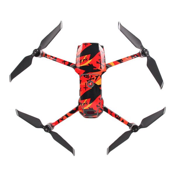 

sunnylife pvc stickers for dji mavic 2 pro/zoom rc drone - shark skull