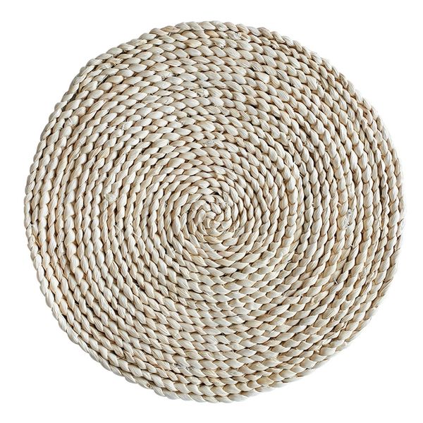 

corn straw braided dining table mats extra thick coasters mat natural handmade woven table placemat insulation resuable pad