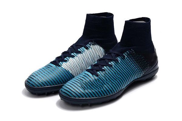 

2019 mens/woman/kids football boots superfly v tf/ic/fg soccer shoes mercurial superfly v ronalro cr7 light blue soccer cleat
