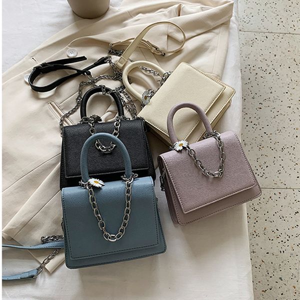 

chain female bag new spring and summer 2020 fashion wild ins messenger bag shoulder bag small square package foreign flavor