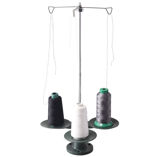 

3-spool thread stand for all industrial and domestic sewing machine, Black