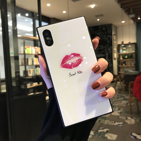 

Дизайнер поцелуй сексуальные губы модные чехлы для телефона чехол для IPhone X 7Plus 8P 7 8 6P 6SP хорошее качество для женщин