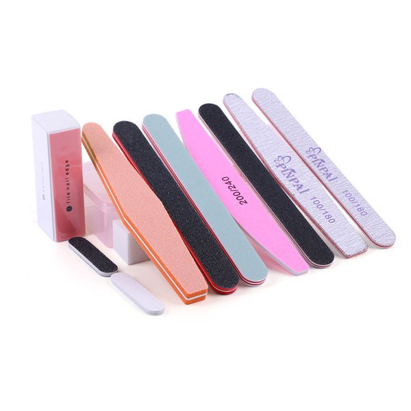 

12pcs/set nail files nail art kit sanding salon buffer manicure pedicure uv gel polish tools polisher set lime a ongle