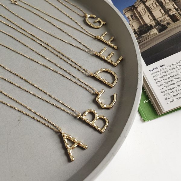 

louleur 925 sterling silver irregular english letter necklace nordic style pendant charm necklace for women friendship jewelry
