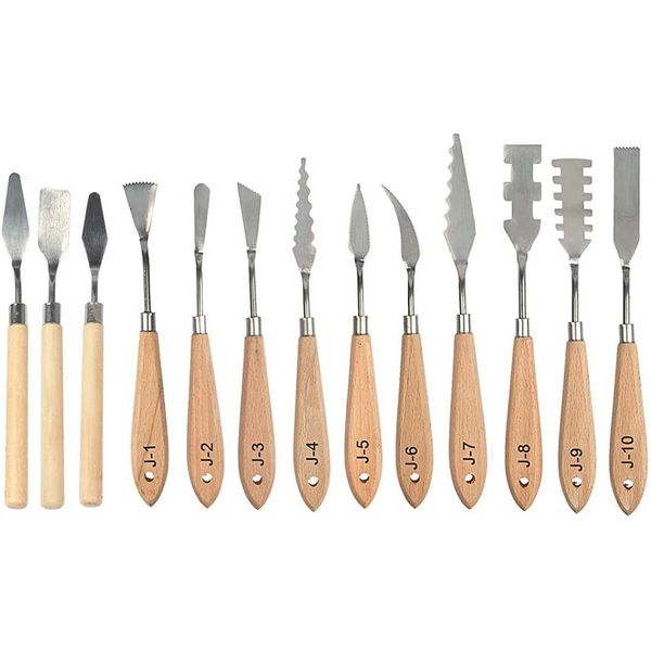 

13pcs oil painting palette knives sets spatula paint professional oil painting palette paint spatula