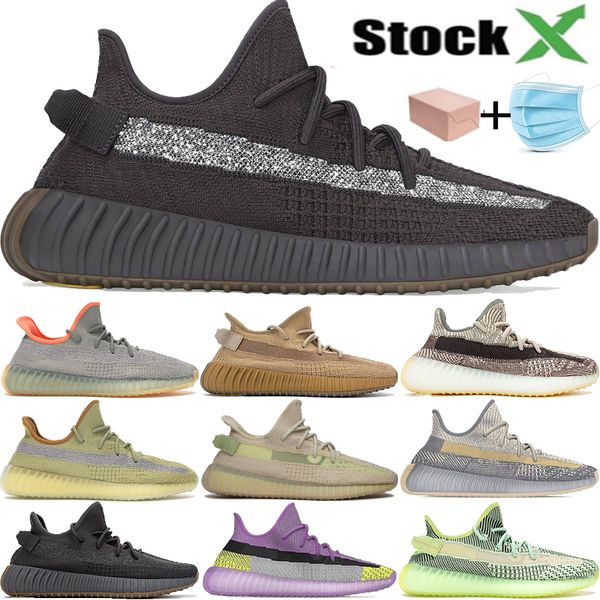 

3m reflective cinder zyon desert sage earth marsh linen tail light flax israfil sulfur kanye running shoes men women designer sneakers