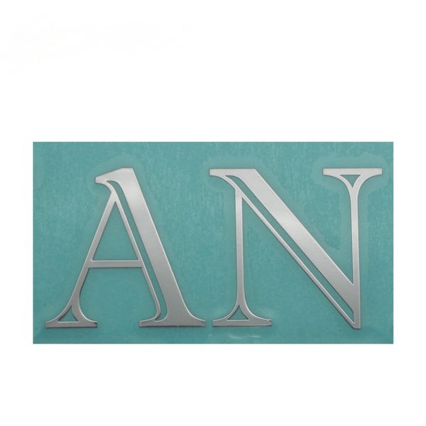 

3m strong glue self adhesive 3d alphabet custom metal car sticker