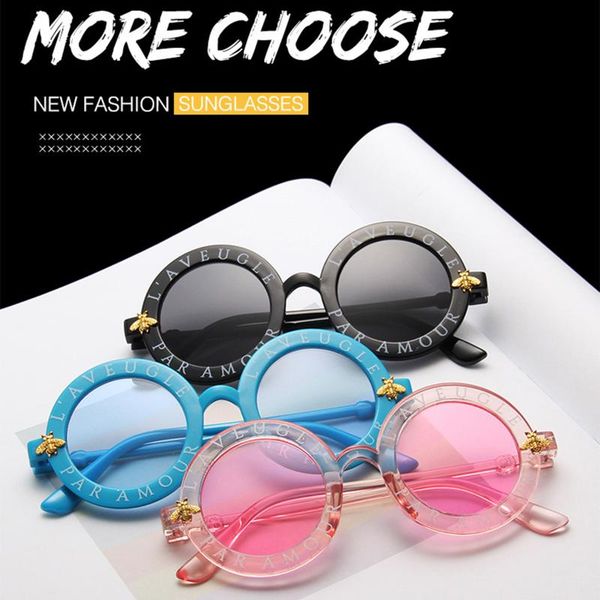 

kids sunglasses uv fashion round sunglasses party favors for toddler children, Yellow