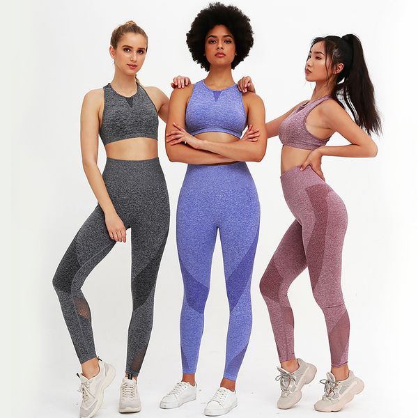 

women's outdoor elastic flexible compression shaping jogger seamless set