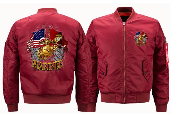 

marines печать ribbons куртка спорт полет stand collar костюм mens плюс размер повседневная одежда модельер jacket, Black;brown