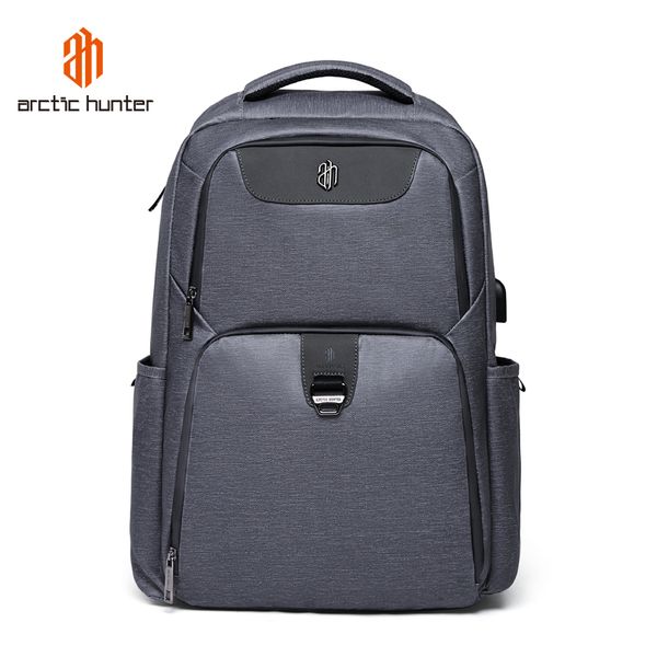 

arctic hunter men's large-capacity backpack leisure sports outdoor computer backpacks usb charging bag anti-wave men's bag b00266