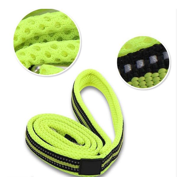 

pet dog leash reflective double layer nylon breathable walking leash for dogs mu