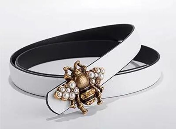 

горячие модные дизайнерские ремни роскошные пояса марка пояса женщин маленькие пчелы гладкая пряжка черный коричневый дополнительно ширина л, Black;brown