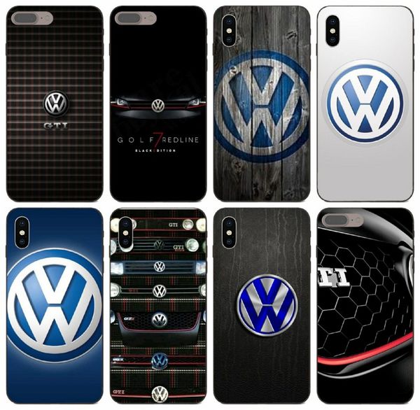 

[tongtrade] sports car volkswagen golf vw gti logo case for iphone x xs 11 pro max 8 7 6s 6 5s 5 samsung s10 huawei y9 htc one e9 1pcs case